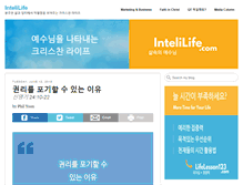 Tablet Screenshot of intelilife.com